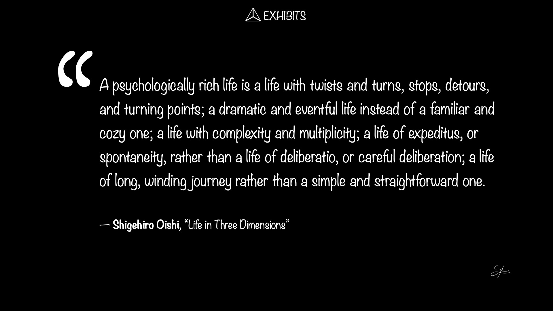 Nuts and Bolts Review - Life in Three Dimensions, Shigehiro Oishi