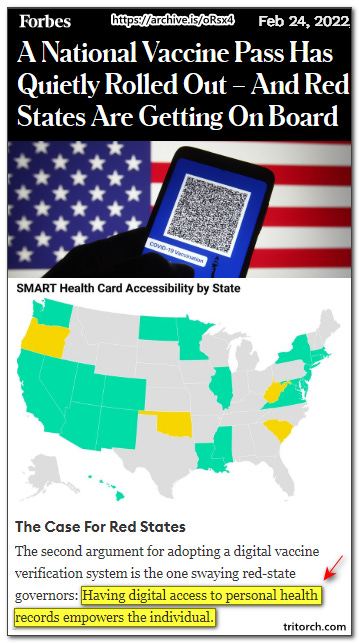 forbes digital identity a national vaccine pass has rolled out and red states are getting on board