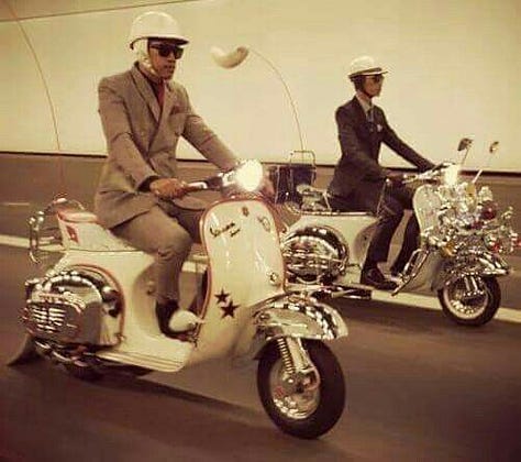 The Mods, Mod fashion, Mod scooters