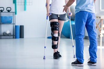 Stock photo of a leg injury so that I don't post my actual injuries and gross out fair readers
