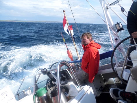 'Cherokee' sails from Wick in Scotland to Orkney