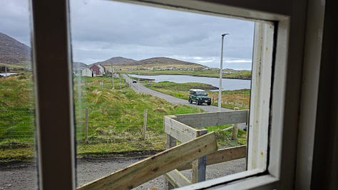 Views from the town of Leverburgh in Harris, Western Isles, Scotland.