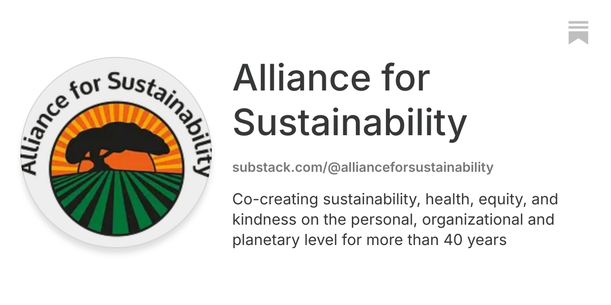 Alliance for Sustainability | Substack