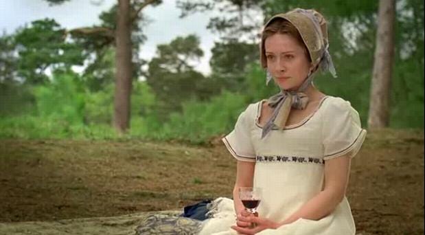 Jane Fairfax looking annoyed on a Box Hill picnic. 