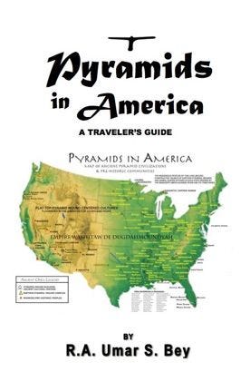 Map of the United States with Pyramids