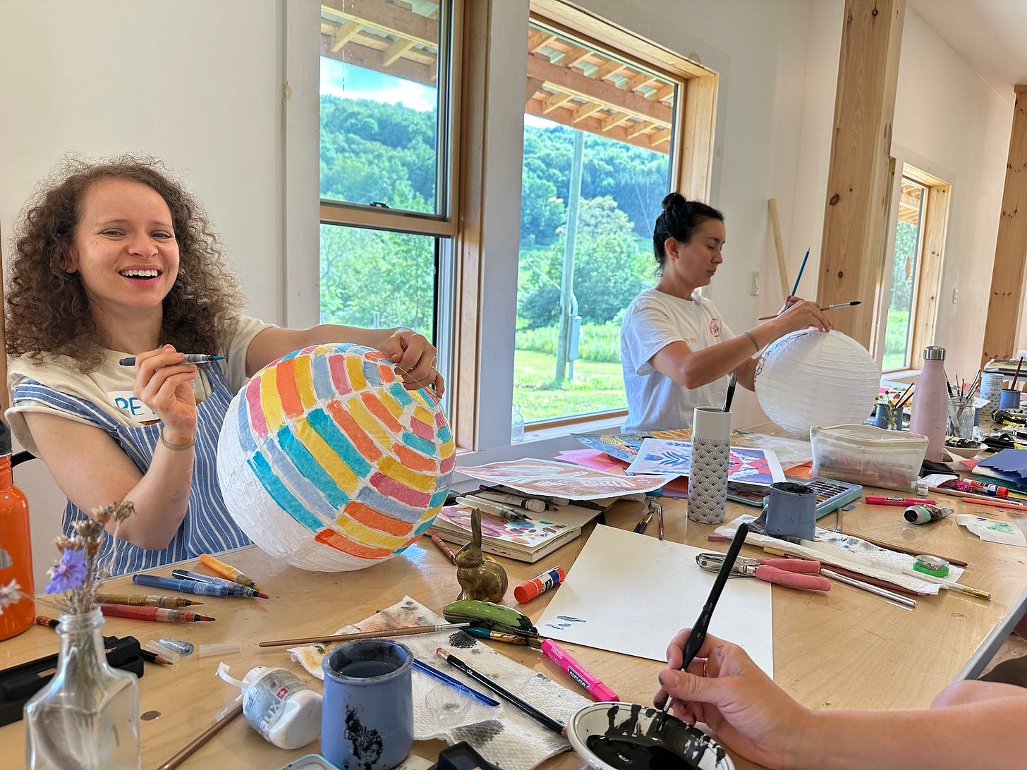 beth spencer painting at Milkwood beth spencer painting at Milkwood