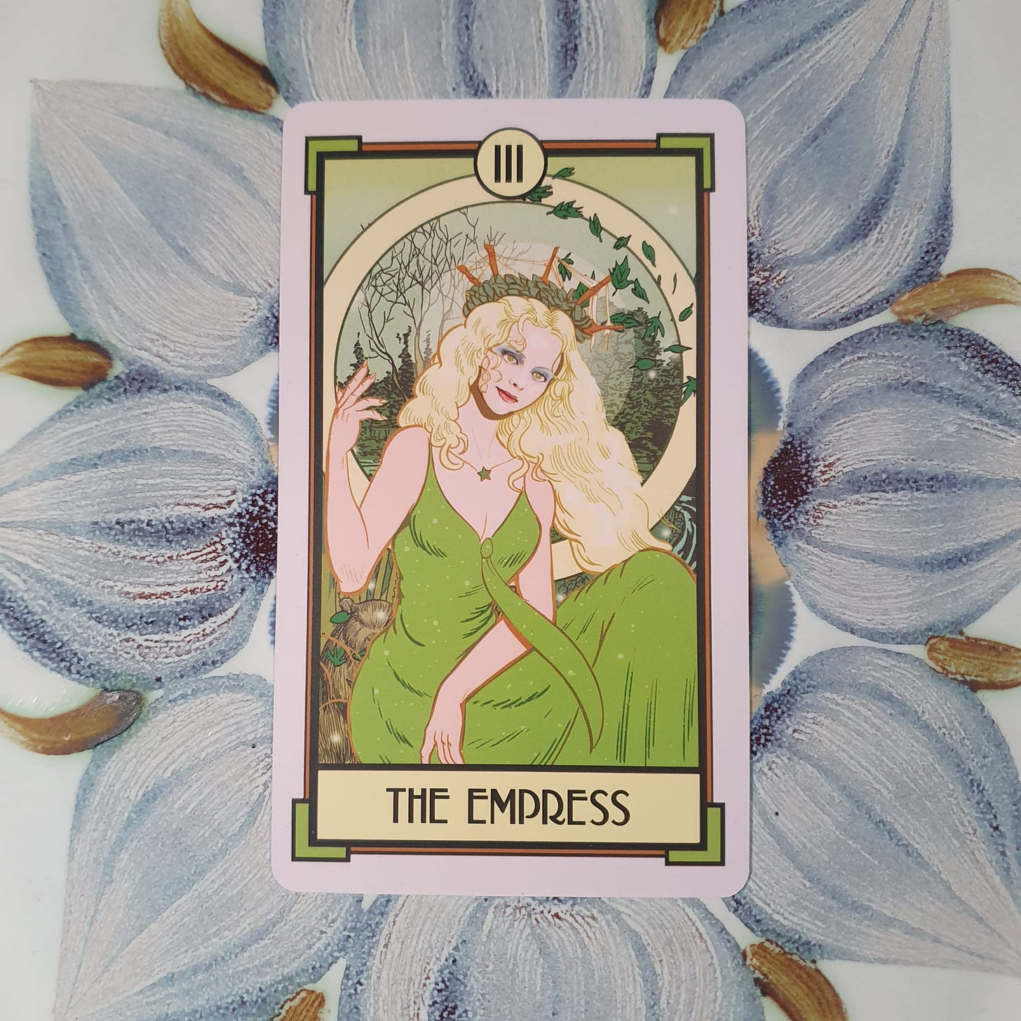 The Empress tarot card from Christina Ricci's Cat Full Of Spiders deck