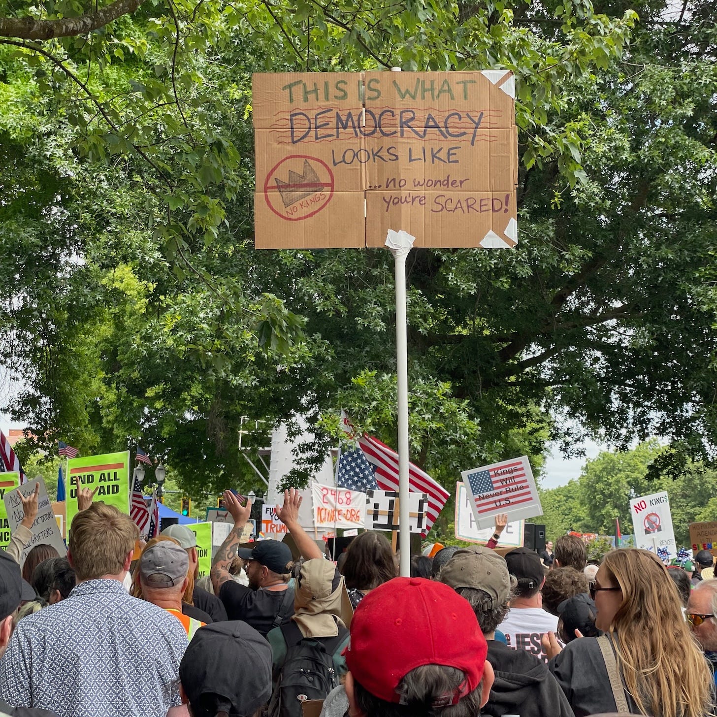 This is what democracy looks like. No wonder you're scared.