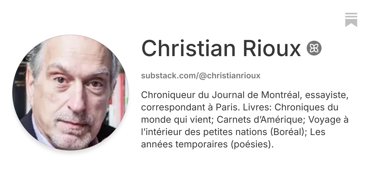 Christian Rioux | Substack