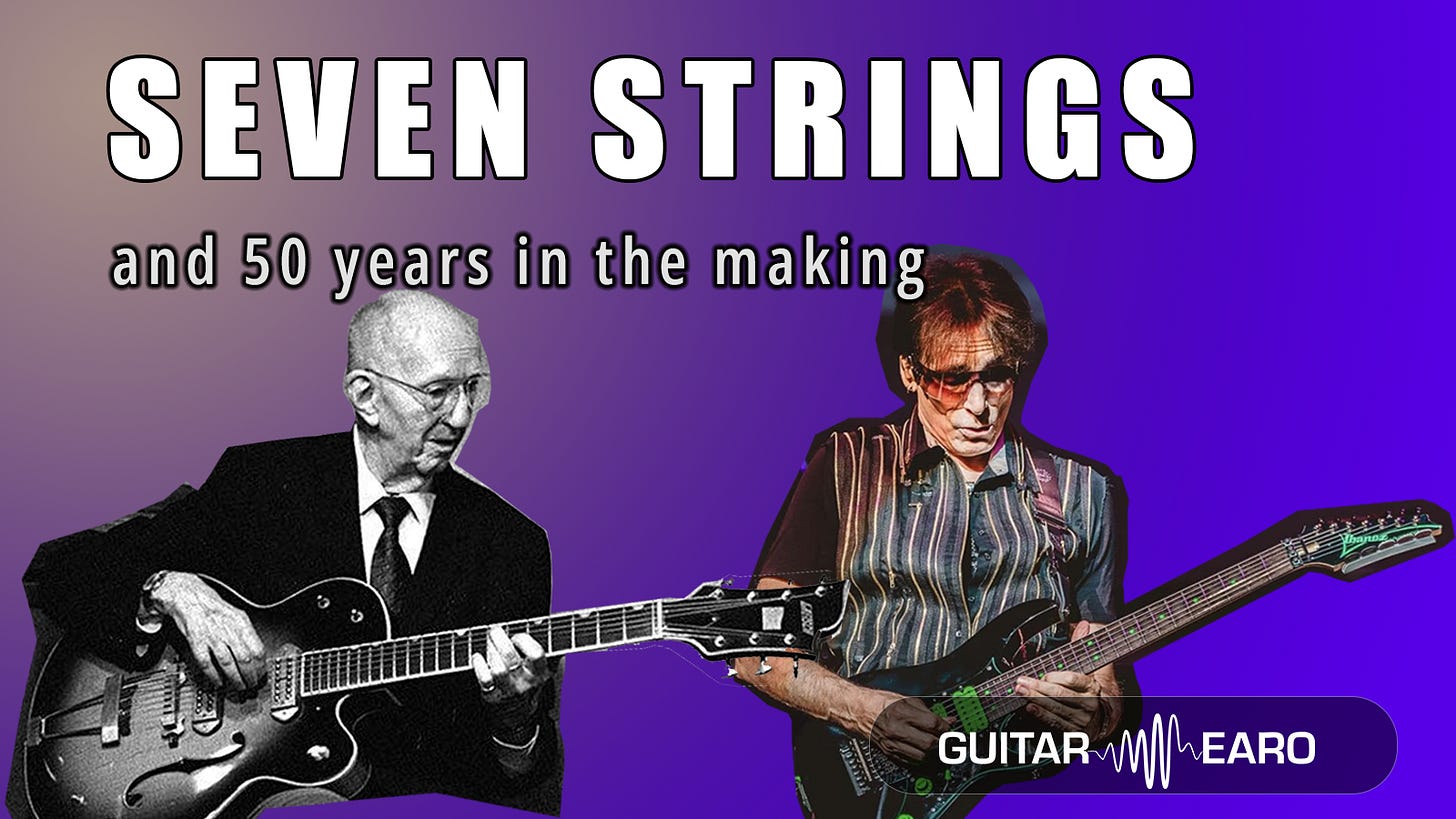 The Seven-String Electric: From Jazz Bass Lines to Modern Metal