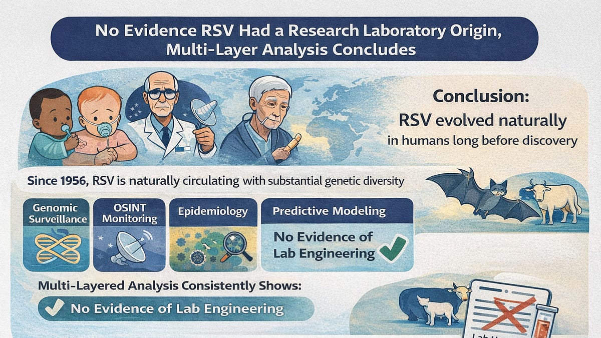 No Evidence RSV Had a Research Laboratory Origin, Multi-Layer Analysis Concludes