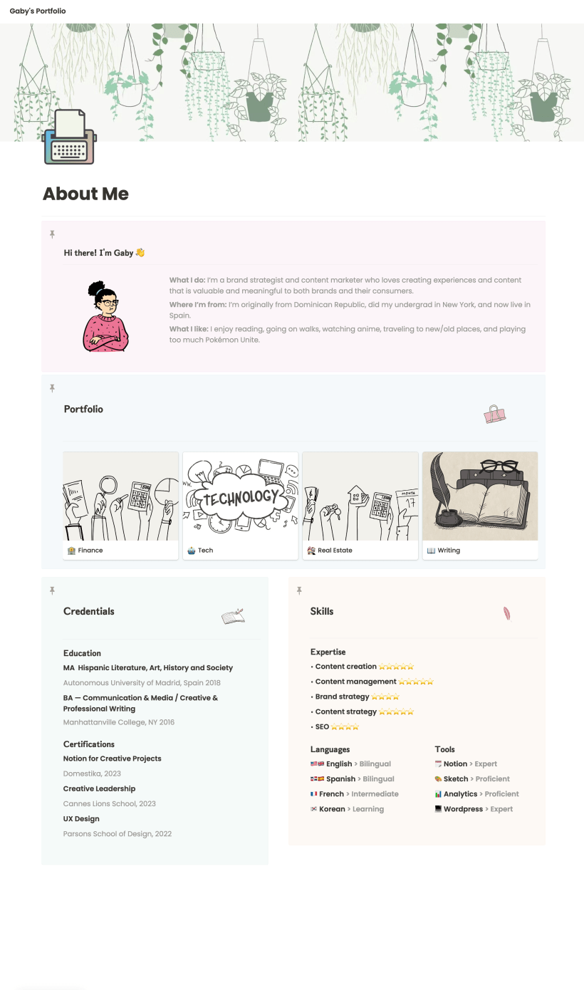 You can also browse around here: https://bit.ly/gaby-content-portfolio