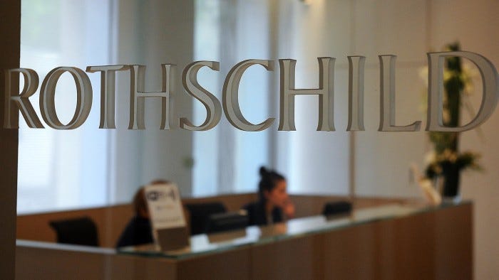 Rival Rothschild branches face court battle over family name Rival Rothschild branches face court battle over family name