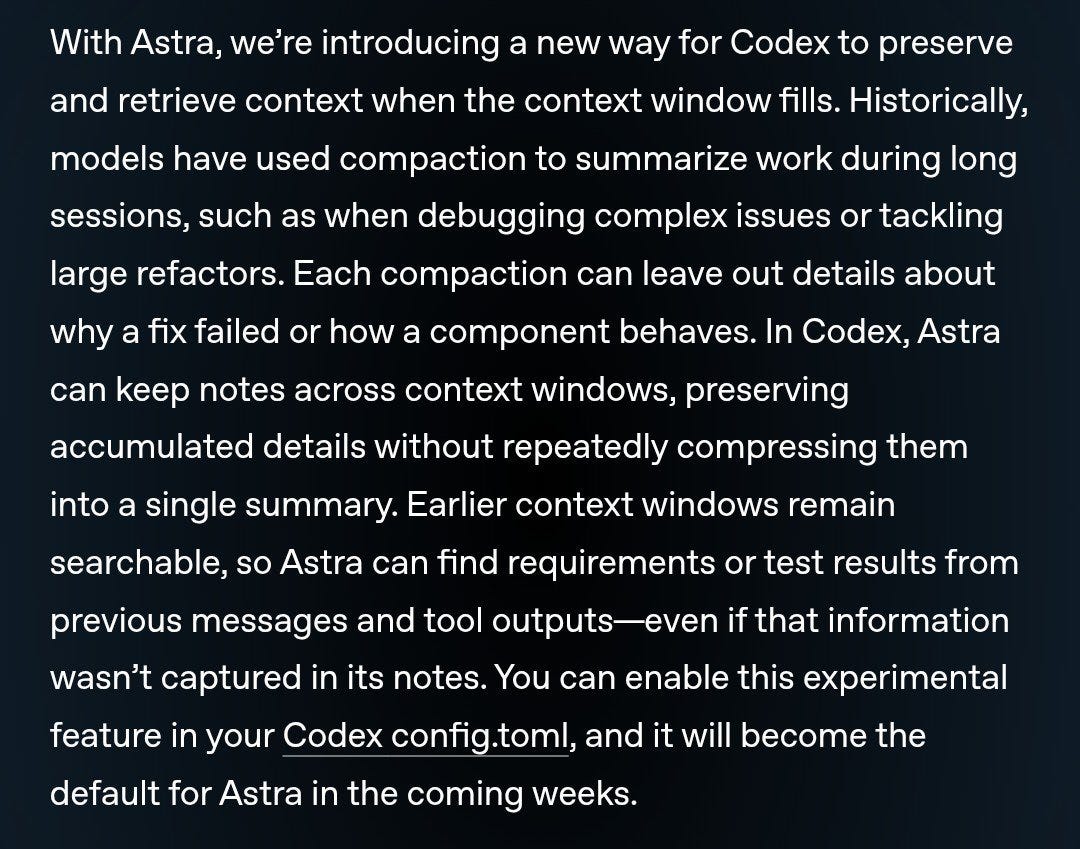 Astra long context and safety