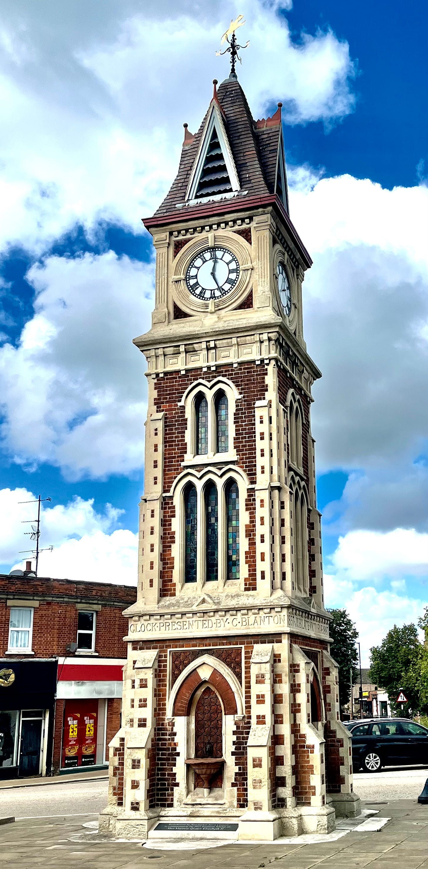 A clock tower with a clock on top

AI-generated content may be incorrect.