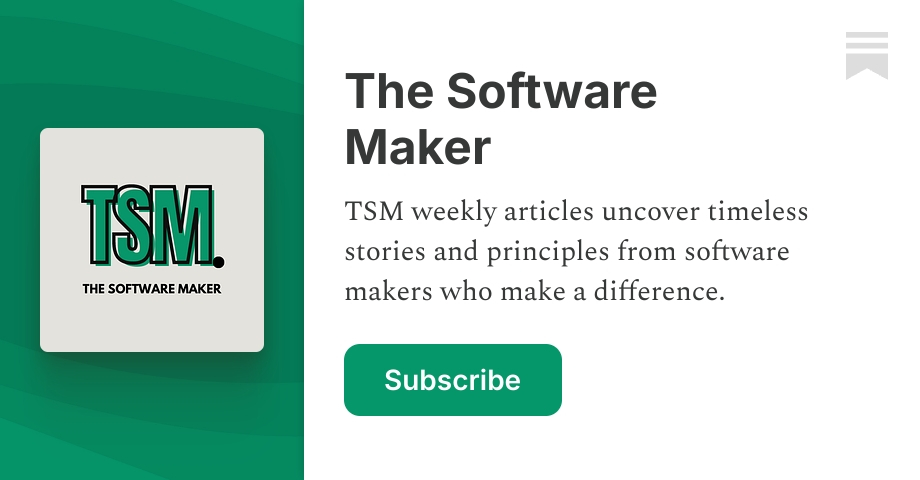 The Software Maker | Gerson Janhuel | Substack