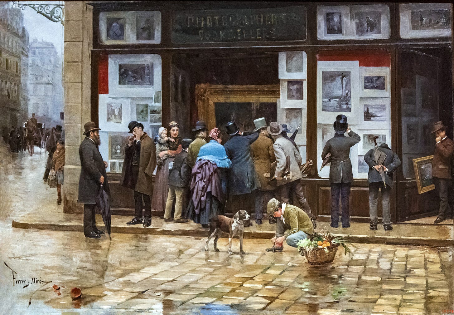 (Barcelona) Exposició pública d'un quadre, de Joan Ferrer Mi (Barcelona) Exposició pública d'un quadre, de Joan Ferrer Mi