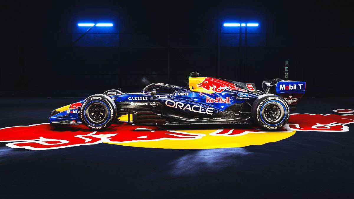 Así lucen los nuevos colores en el lateral del nuevo RB22.