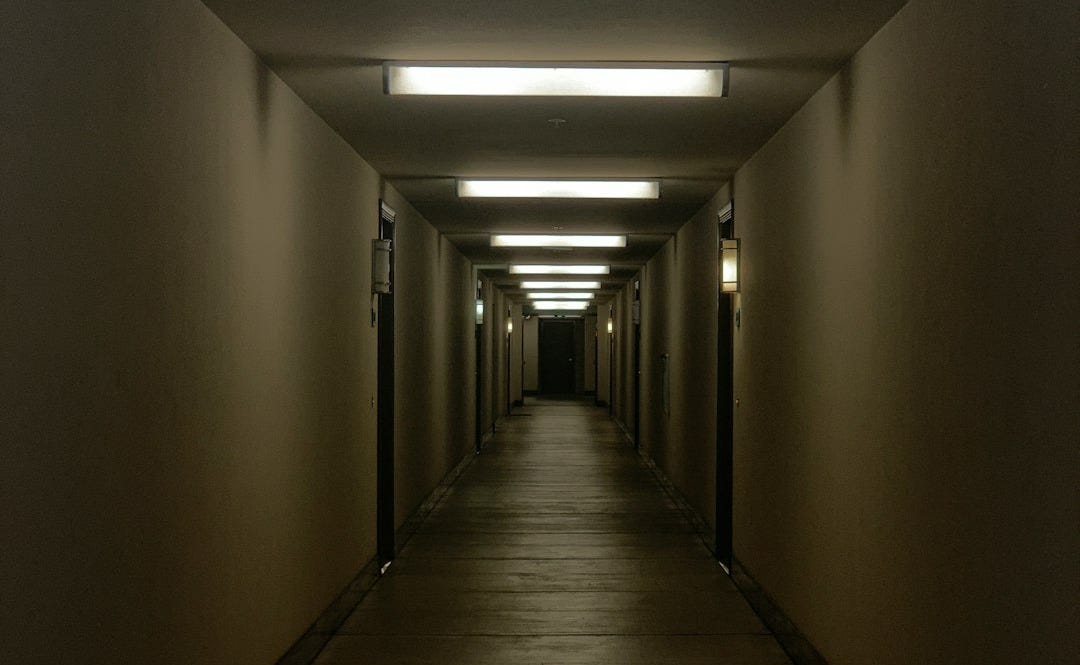 brown hallway