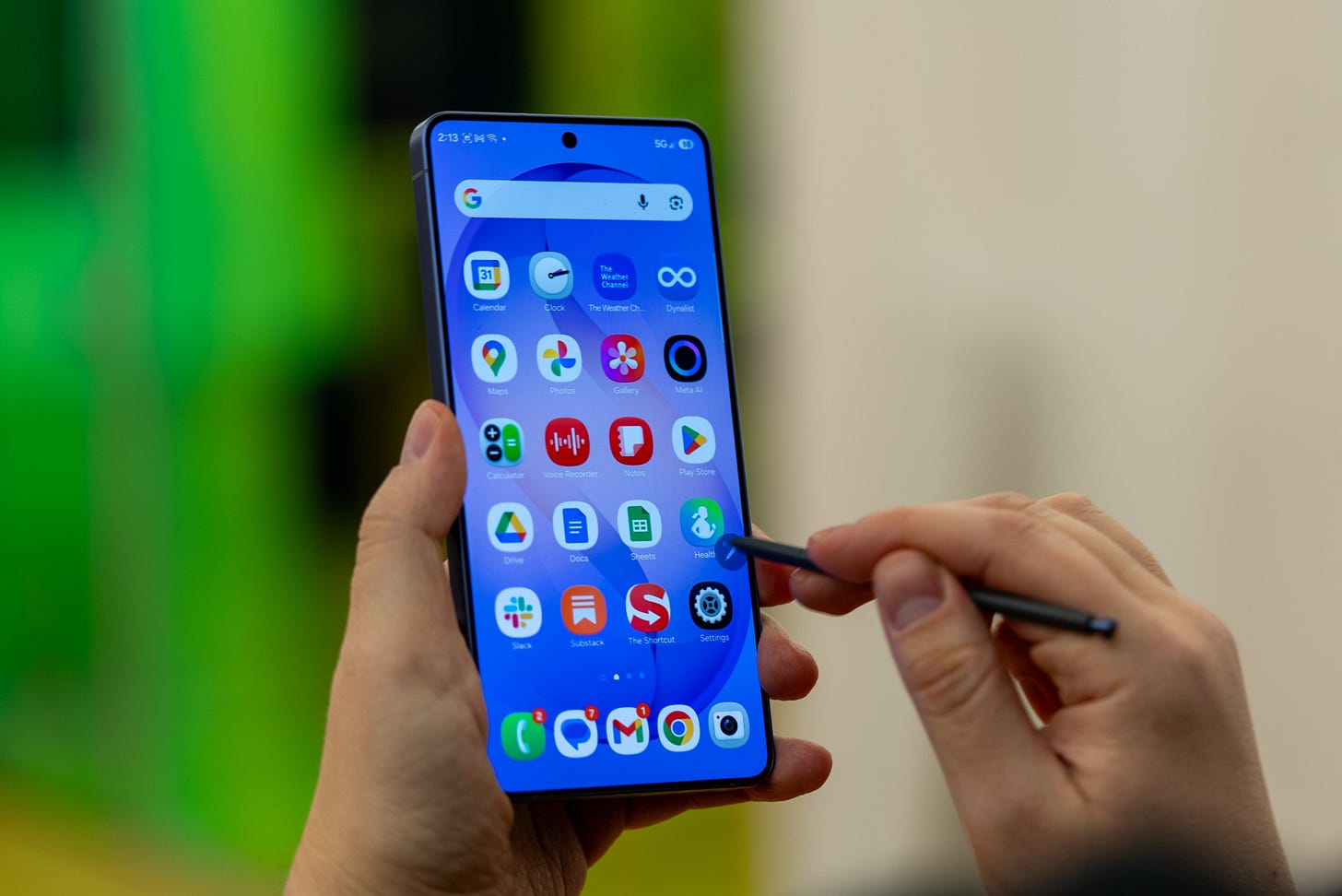 Samsung Galaxy S26 Ultra being used with an S Pen