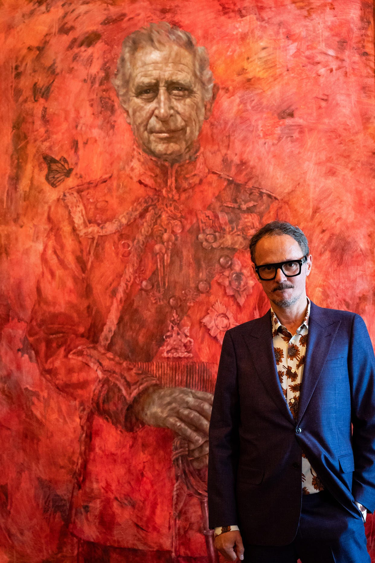 King Charles III Portrait Artist Jonathan Yeo Says Royal 'Smiled  Approvingly' at Near-Finished Painting