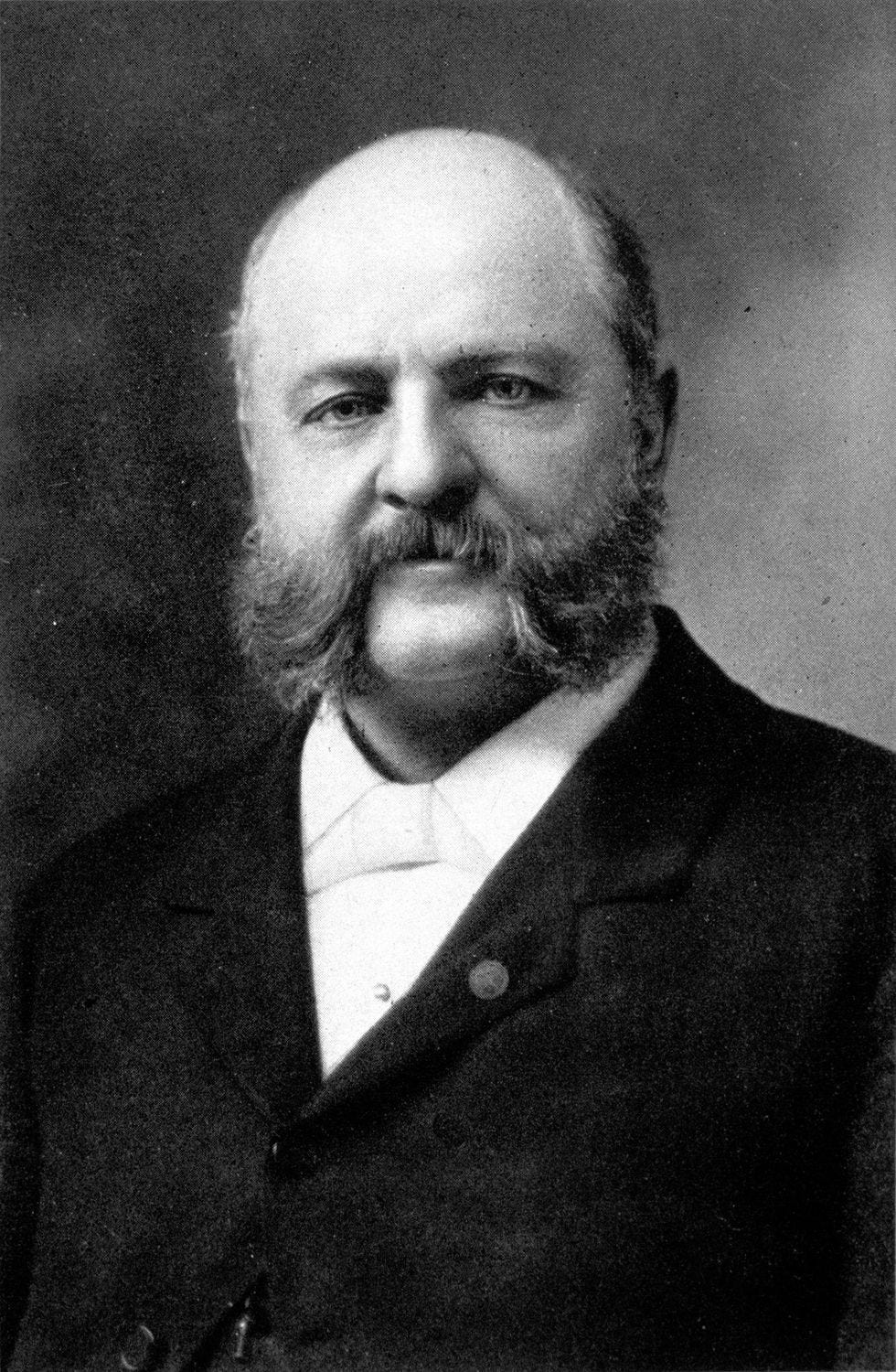 Anthony Comstock sporting a walrus-esque facial hair situation. Anthony Comstock sporting a walrus-esque facial hair situation.