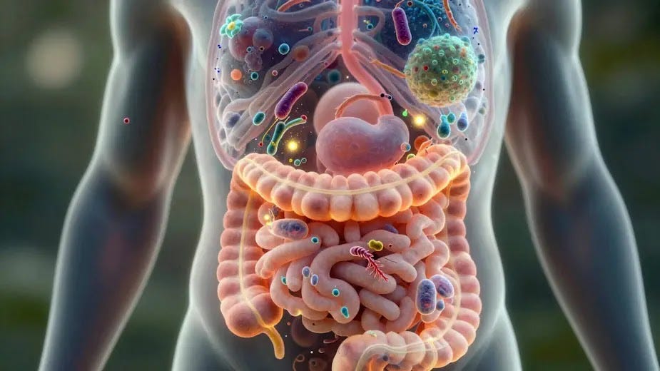 Optimizing Gut Microbiome for Metabolic Health Visual guide to gut flora and bacteria in the human digestive system