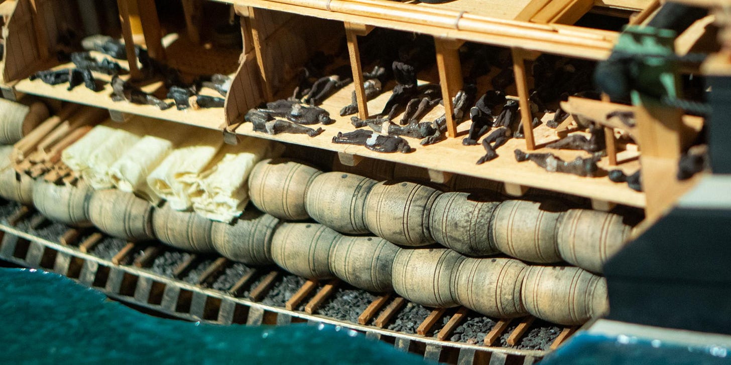 Image of Middle Passage slave ship Image of Middle Passage slave ship