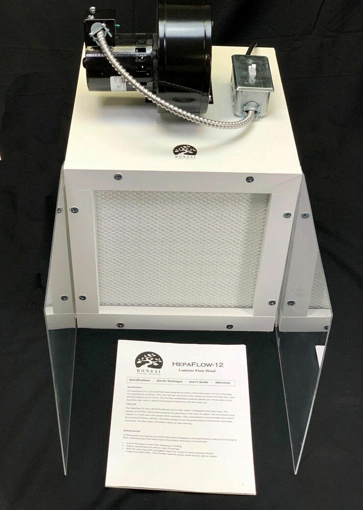 Laminar Flow Hood (Used to maintain sterility in lab settings)