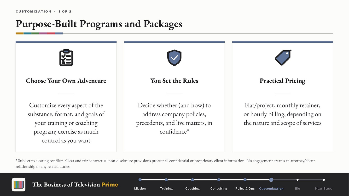 The Business of Television Prime, slide 10 The Business of Television Prime, slide 10