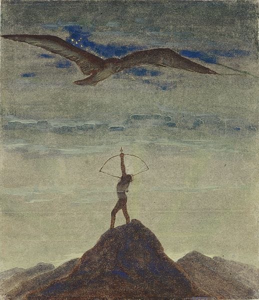 File:Mikalojus Konstantinas Ciurlionis - THE SUN IS PASSING THE SIGN OF SAGITTARIUS - 1906 - 7.jpg