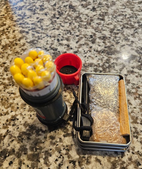 A container with food and a cup on a counter
AI-generated content may be incorrect. A container with food and a cup on a counter
AI-generated content may be incorrect.