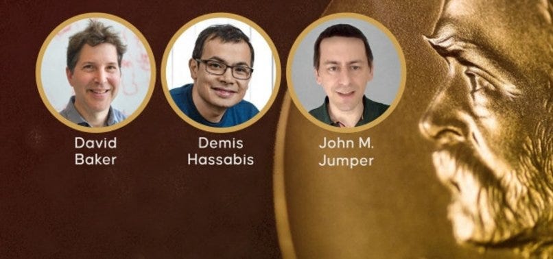 DAVID BAKER, DEMIS HASSABIS, AND JOHN JUMPER WIN 2024 NOBEL PRIZE IN CHEMISTRY