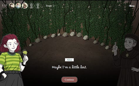 A visual novel in a Medici Villa