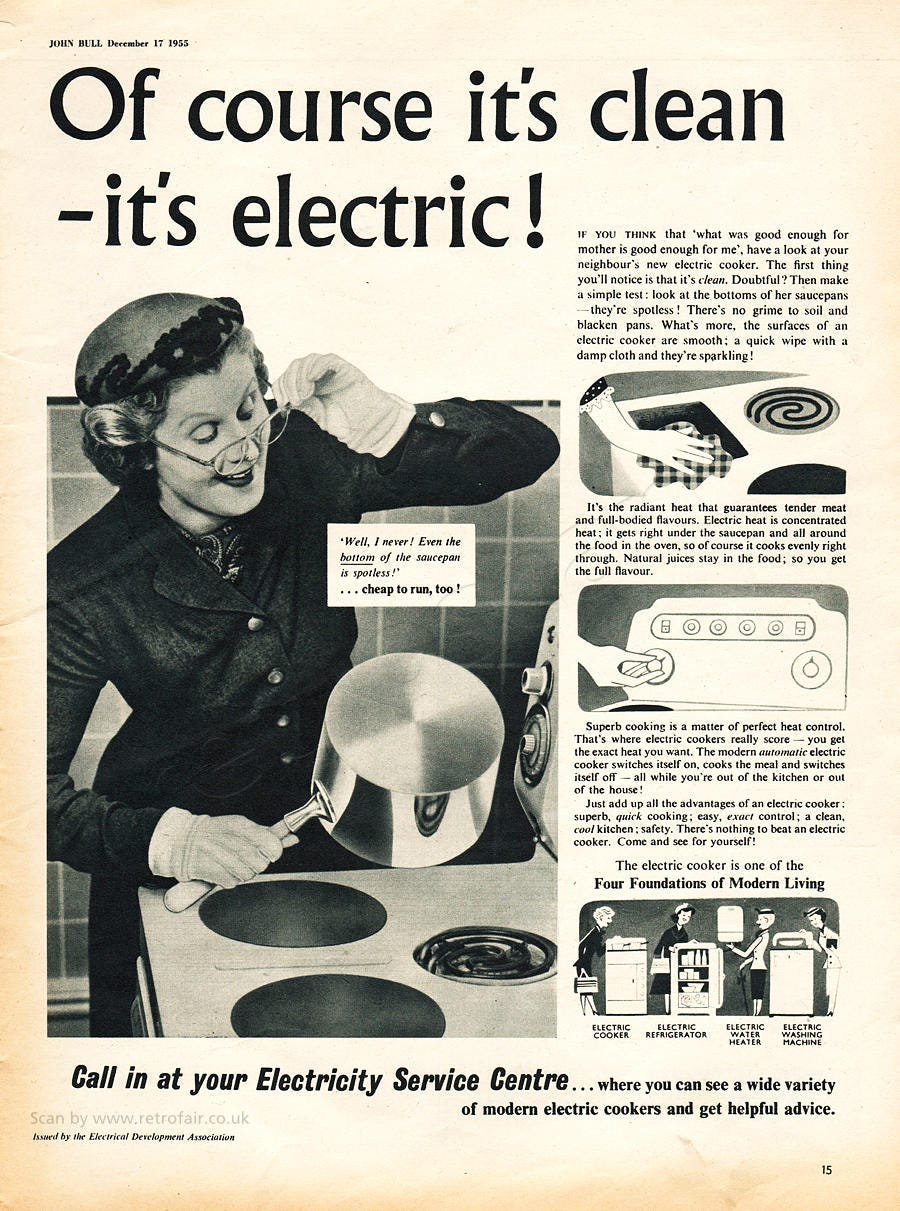 1955 Electricity Service Centres Vintage Advert 1955 Electricity Service Centres Vintage Advert