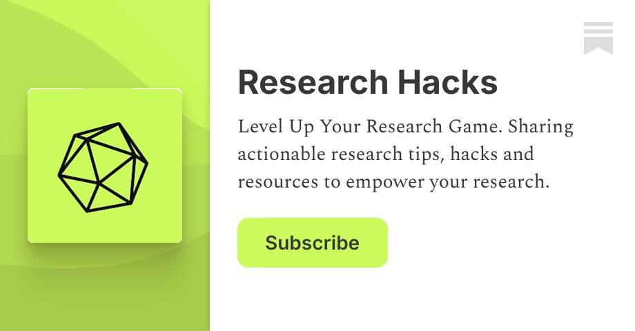 Research Hacks | Substack