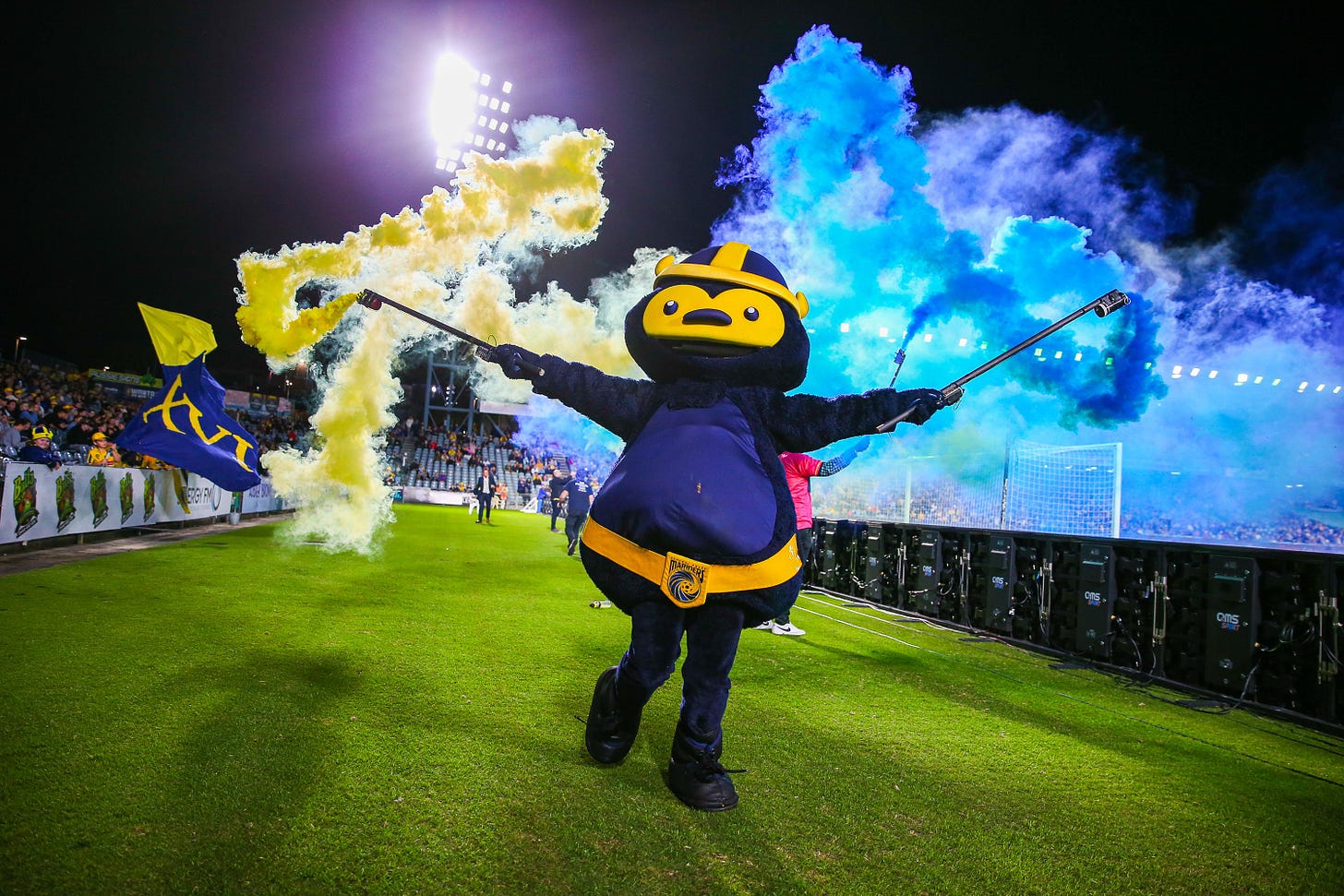 Marvin, the Central Coast Mariners mascot