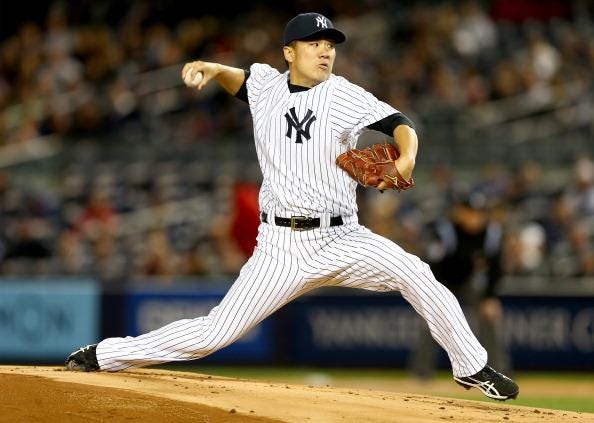 Masahiro Tanaka's absence in the second half may cost the Yankees a post season spot. (Photo by Elsa/Getty Images) Masahiro Tanaka's absence in the second half may cost the Yankees a post season spot. (Photo by Elsa/Getty Images)