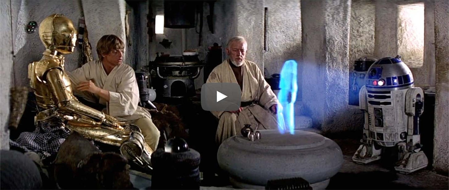 Leia's Hologram — Human Cyborg Relations