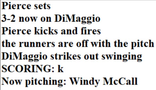 Diamond Mind Baseball Play By Play