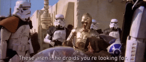 episode 4 these arent the droids youre looking for GIF by ...