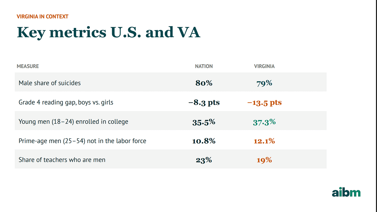 virginia american institute boys men