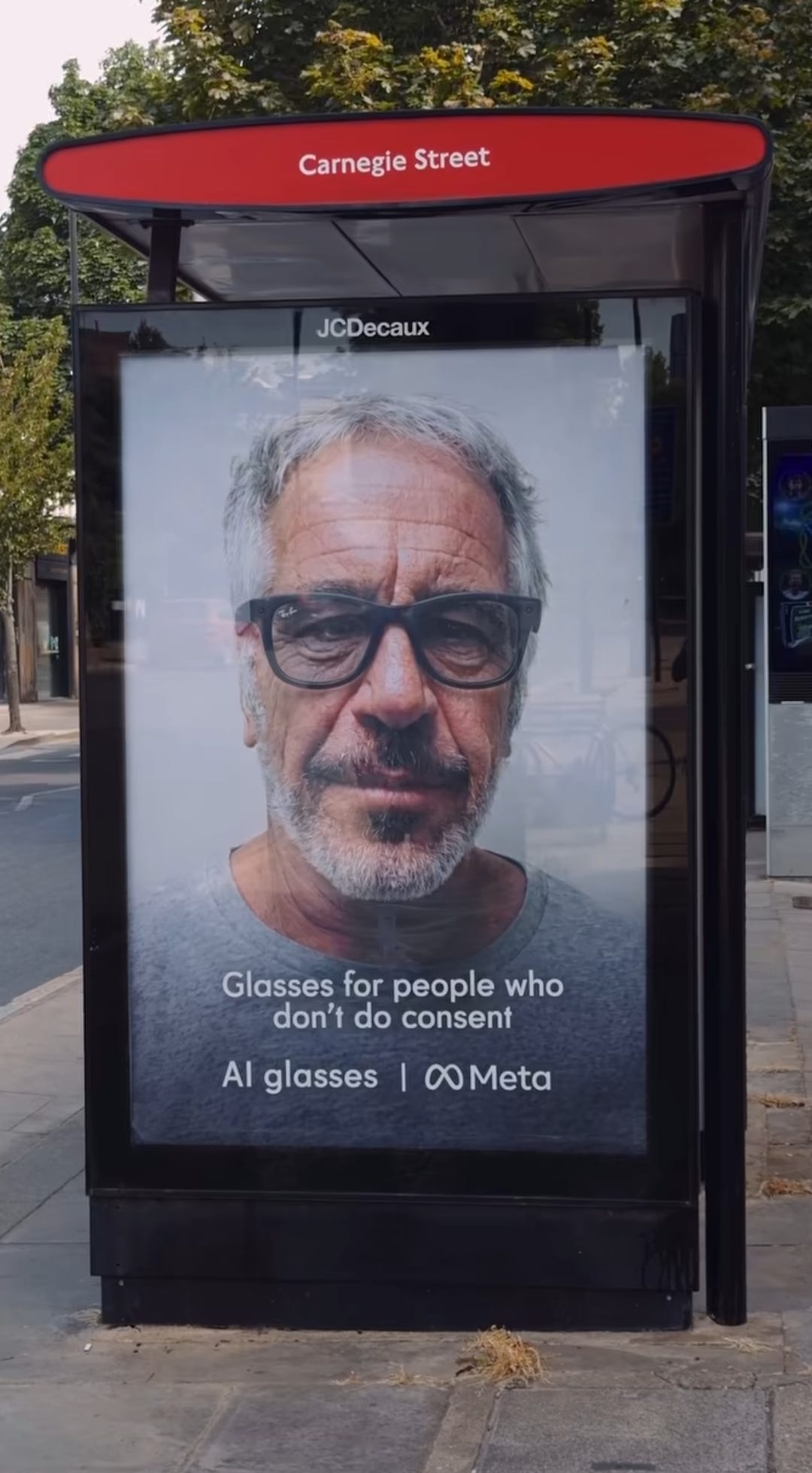 r/london - Carnegie Street JCDecaux Glasses for people who don't do consent Al glasses 1 OMeta r/london - Carnegie Street JCDecaux Glasses for people who don't do consent Al glasses 1 OMeta