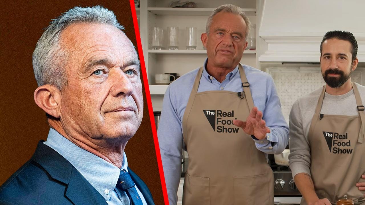 HHS Secretary Robert F. Kennedy Jr. has just launched his own celebrity cooking show. HHS Secretary Robert F. Kennedy Jr. has just launched his own celebrity cooking show.