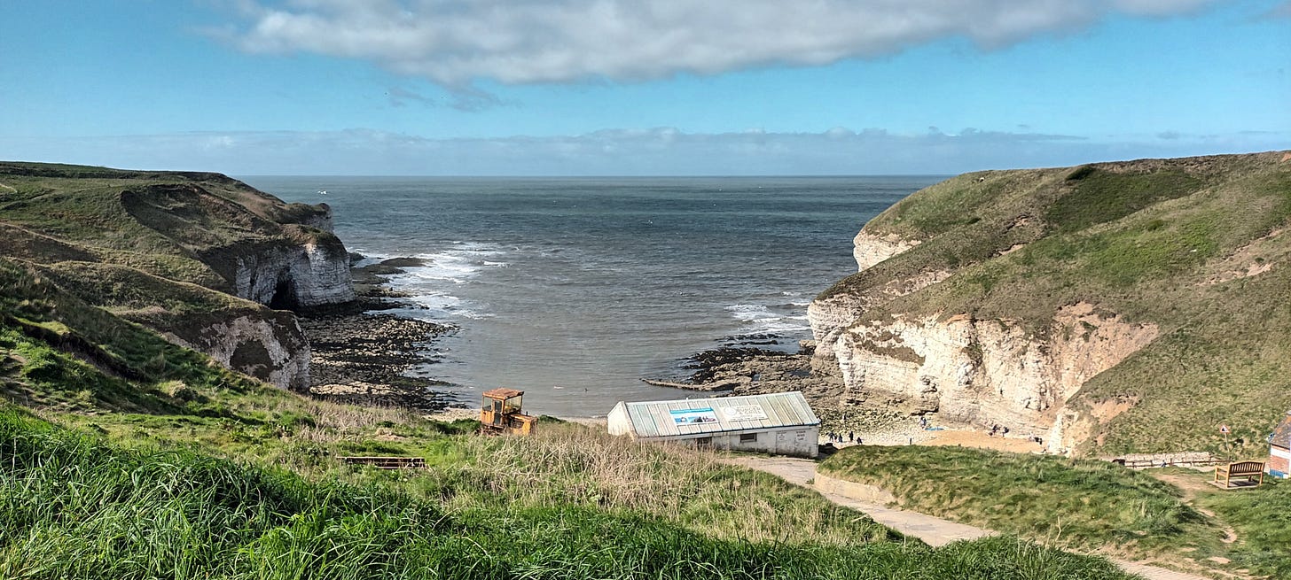 View overlooking the cove at North Landing