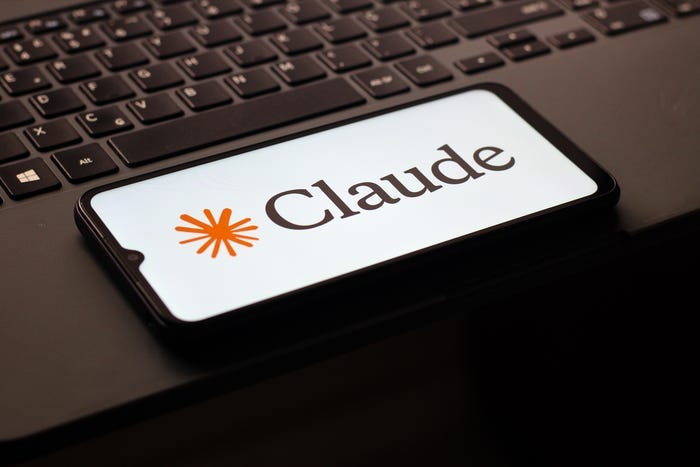In this photo illustration, the Claude AI logo is seen displayed on a smartphone screen.
