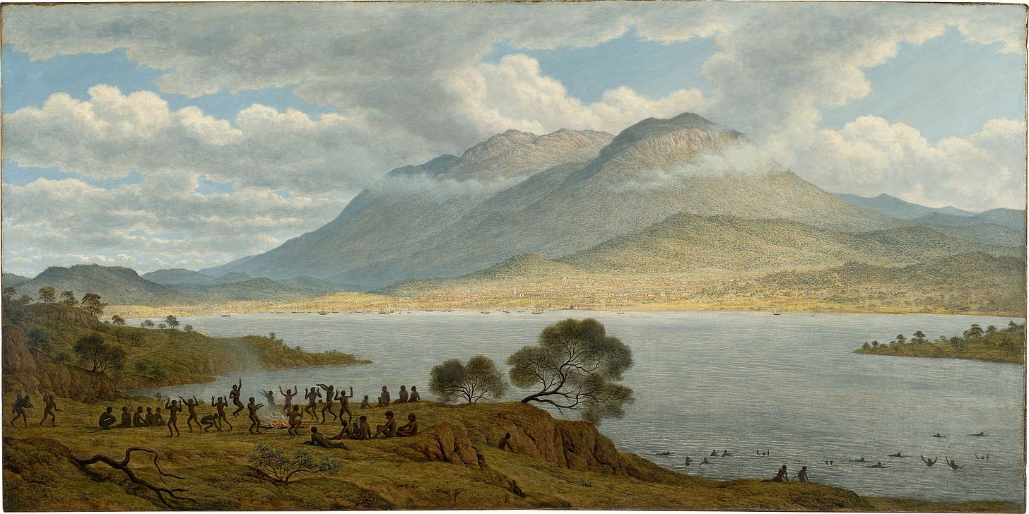 Glover , John | Mount Wellington and Hobart Town from Kangaroo Point