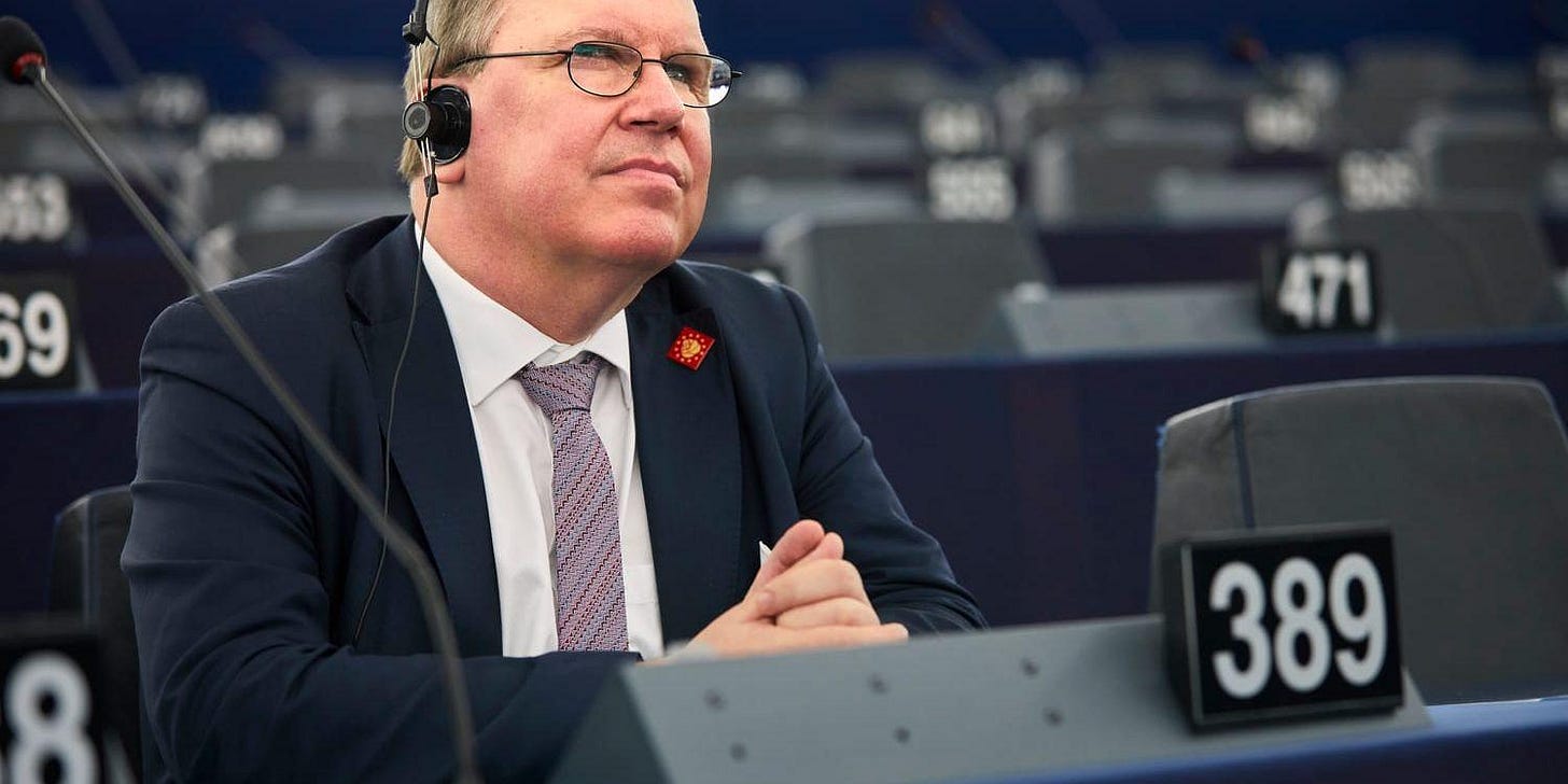 Svenska EU-parlamentsledamoten Erik Bergkvist (S) har avlidit. Arkivfoto.