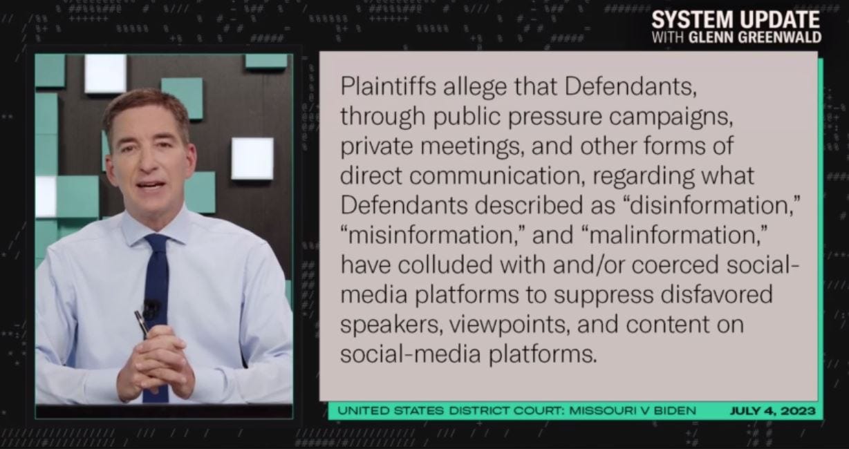 Judge bans US Government from social media contact for violating free speech rights - the exact same thing Australia is trying to put into law right now