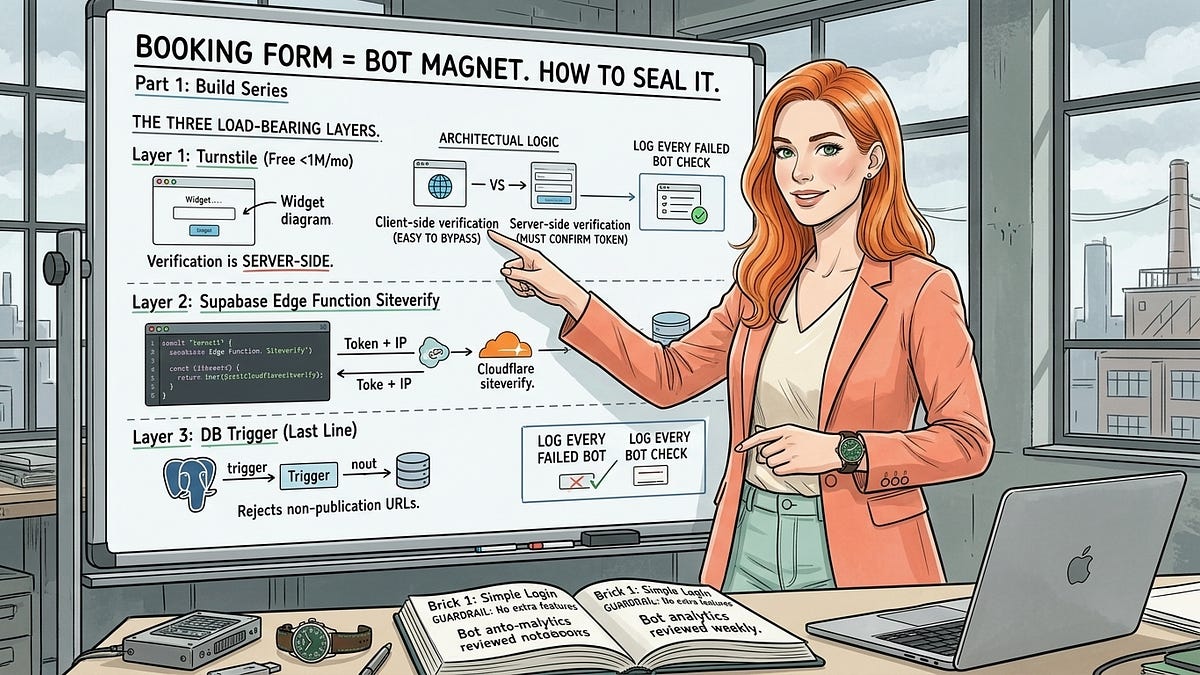 Your Public Booking Form Is a Bot Magnet. Here Is How to Seal It (3 minute read)